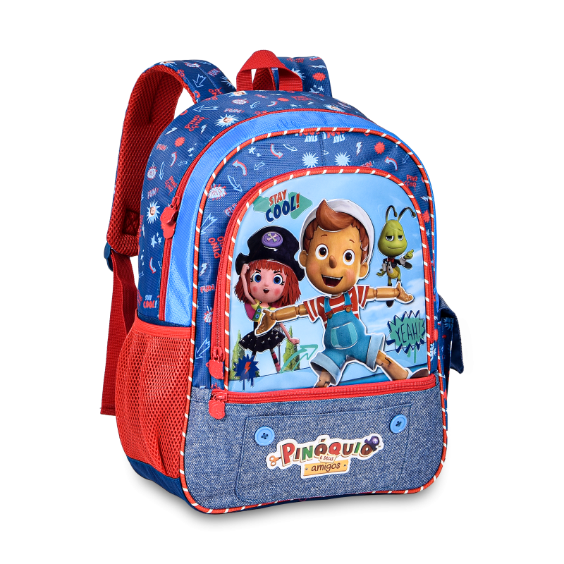 Mochila Oficial Pinóquio e seus amigos 16" | PC23151J
