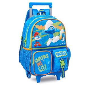 Mochila de Carrinho Oficial Os Smurf - 16" | SM26294K